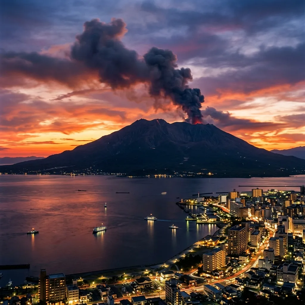 Sakurajima: El volcán activo de Kagoshima