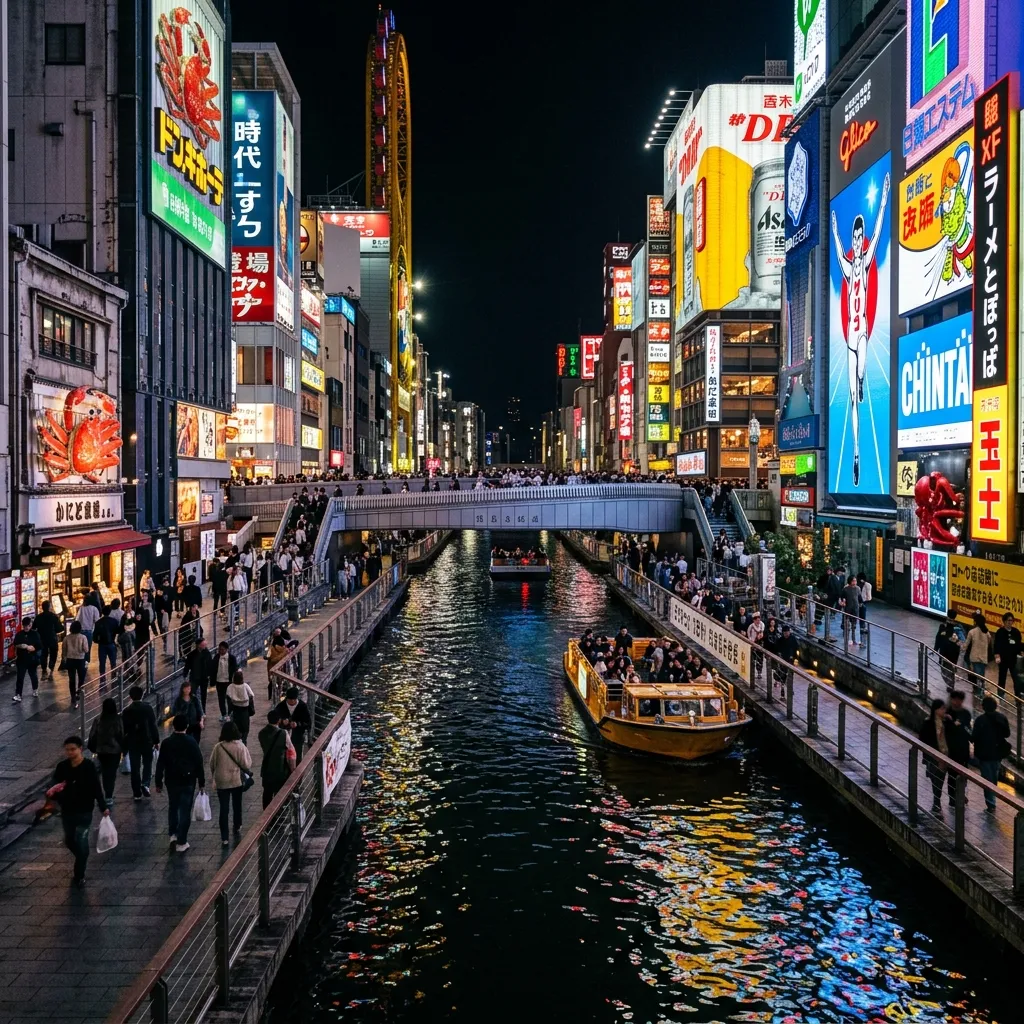 Dotonbori: El Neón y el Sabor de Osaka