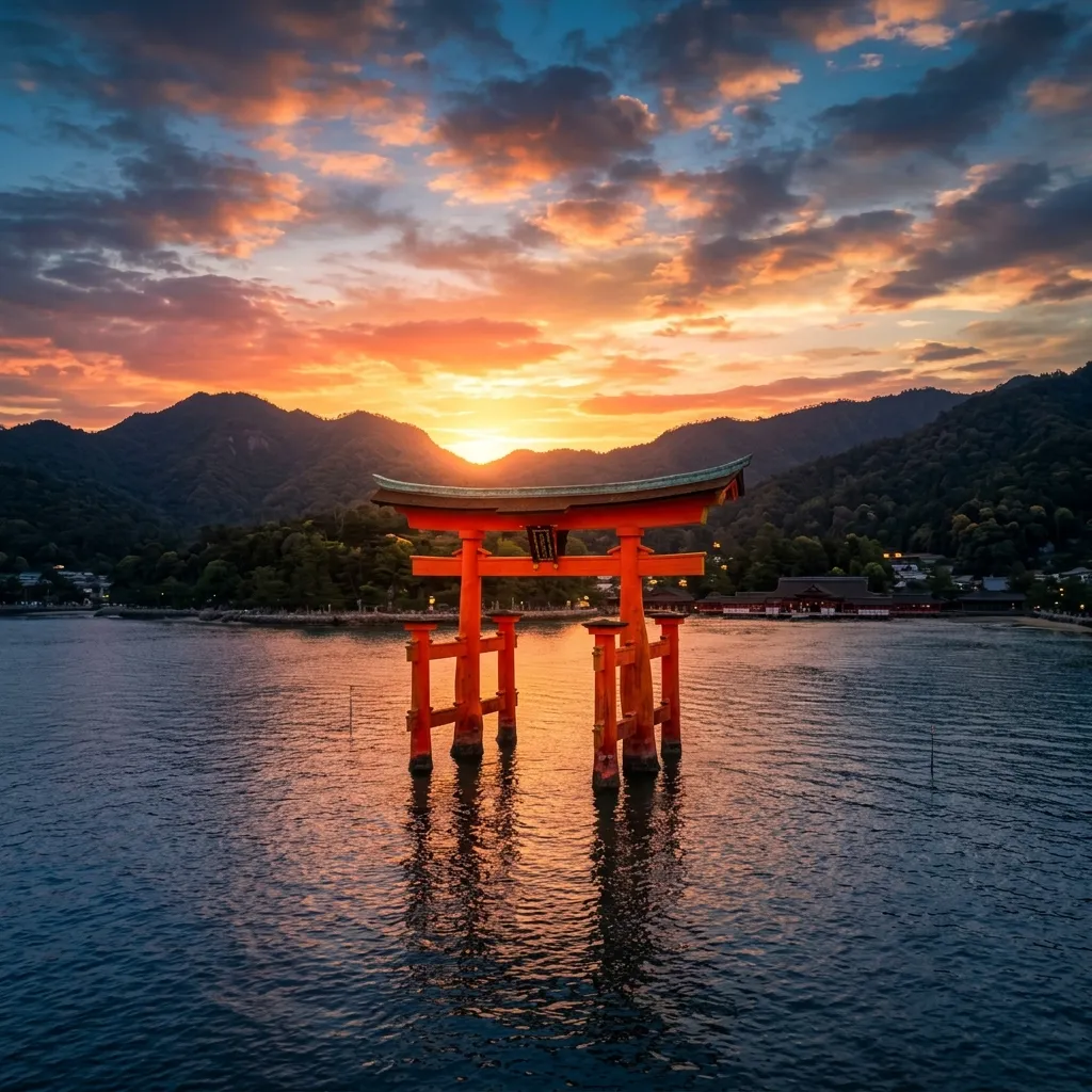 Santuario Itsukushima: El Torii Flotante